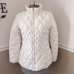 Anne Klein | Goose Down Blend Off-White Coat